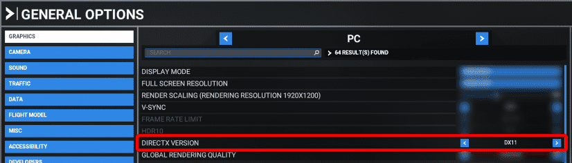MSFS DX11 Setting MSFS DX11 Setting