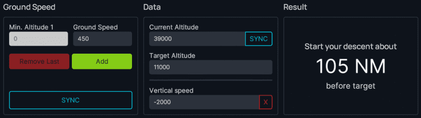 flyPad Performance TOD Calculator flyPad Performance TOD Calculator